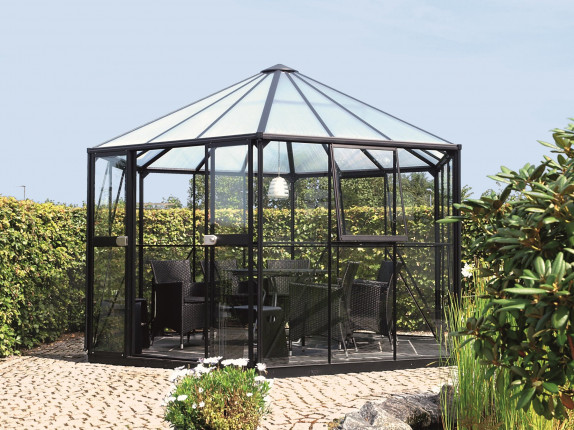 Garden pavilion VITAVIA HERA 9000 black