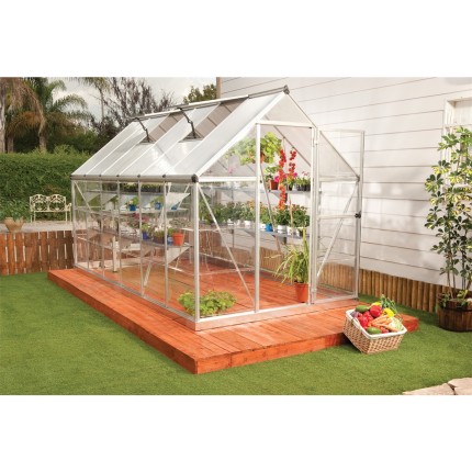 Palram hybrid polycarbonate greenhouse 6x12