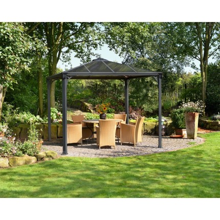 Palram Palermo 3000 aluminum garden gazebo