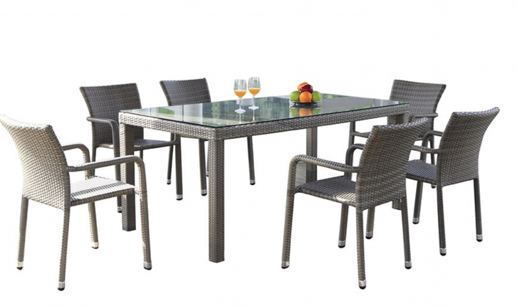 BARCELONA dining set brown