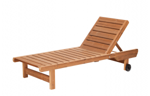 Wooden garden deckchair Zuben