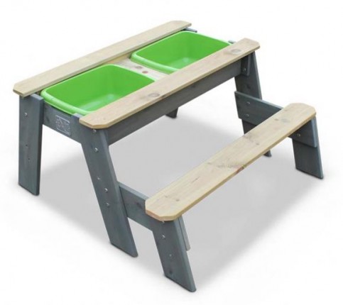 Wooden table with bench Aksent SAVE 31%