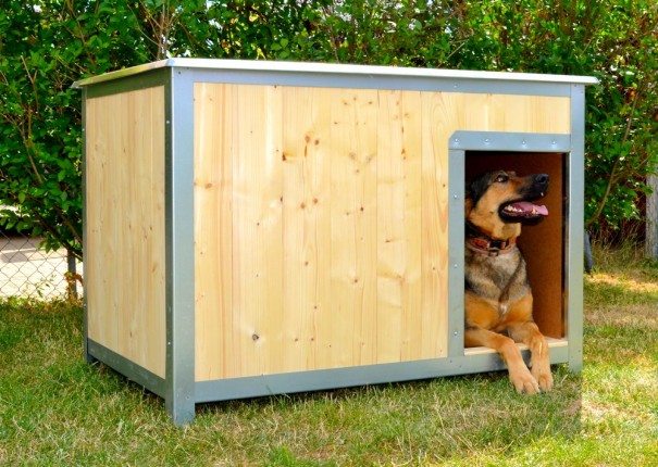 Shed for dog insulated 130x80x80cm