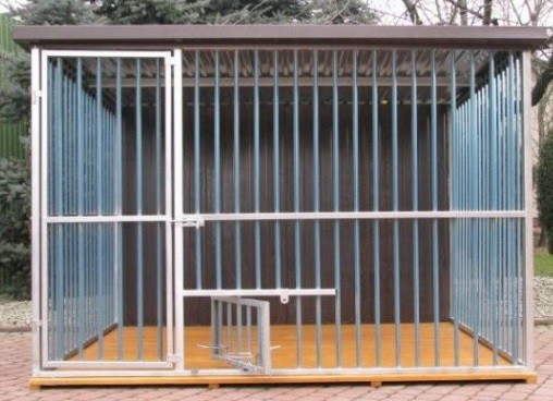 Kennel for dog 2x2m with floor