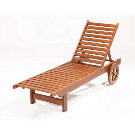 Wooden garden deckchair Baten pine