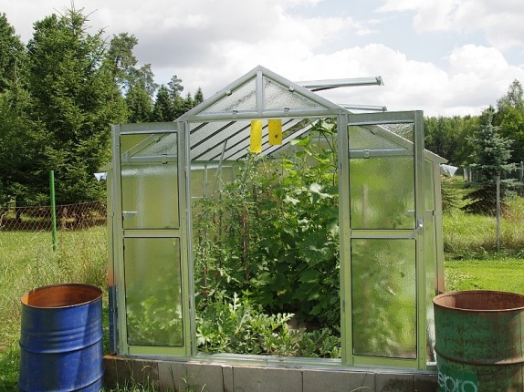 Galvanized greenhouse 249x406x213 cm