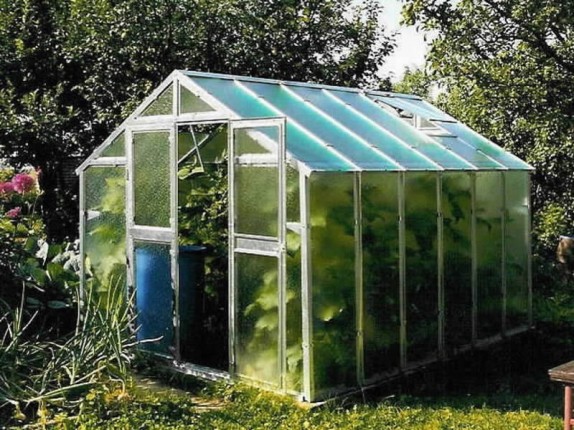 Galvanized greenhouse 249x306x213 cm