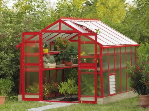 Limes Painted greenhouse PRIMUS J 6