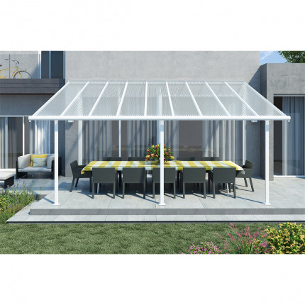 Palram Sierra 5400 white 3 x 5.46 aluminum (mounted) pergola