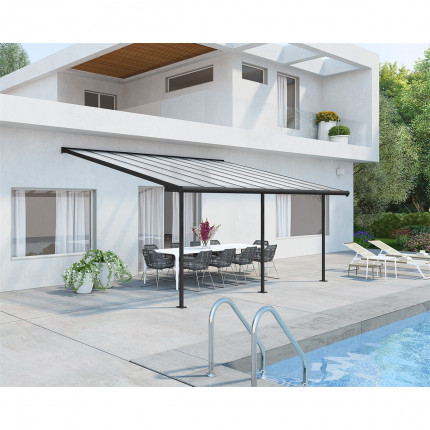 Palram Sierra 5400 gray 3 x 5.46 aluminum (mounted) pergola