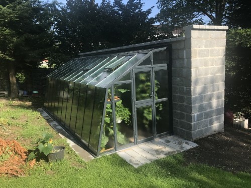 Lacquered greenhouse PRIMUS D 6 - outbuilding to house