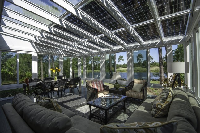 SOLAR ENERGO Winter Garden with a Photovoltaic - island system