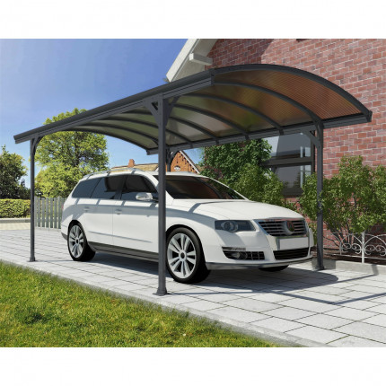 Palram Vitoria 5000 aluminum shelter with arched roof