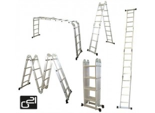 Aluminium stepladder GA-SZ-4x4-4,6M multifunctional