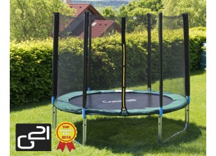 Trampoline 250 cm green