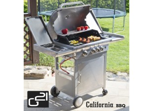 California BBQ gas grill Premium line, 4 burner + free pressure-reducing valve