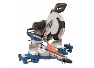 Scheppach HM 120 L miter saw with a coating, laser and duplex setting tilt
