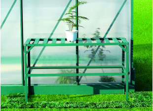 AL LANITPLAST shelf 126x50 cm jednopolicový green