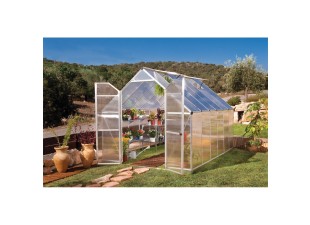 Palram Essence 8x12 silver polycarbonate greenhouse