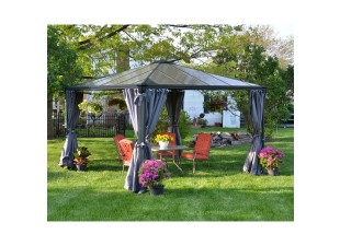 Palram Palermo 3600 aluminum garden gazebo