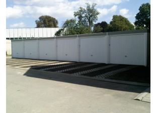10 pcs of concrete row garage with floor 298x5980 cm