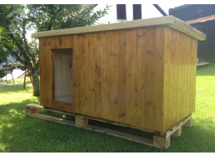 Shed for dog insulated 175x95x90cm