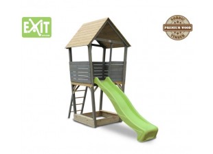 The wooden tower with a slide Aksent