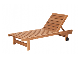 Wooden garden deckchair Zuben