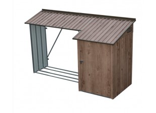 Wood shelter with DURAMAX 7163 - anthracite