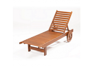 Wooden garden deckchair Baten pine