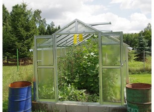 Galvanized greenhouse 249x406x213 cm