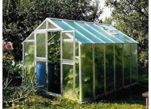 Galvanized greenhouse 249x306x213 cm