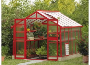 Limes Painted greenhouse PRIMUS JW extension module