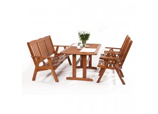 Garland - furniture Sven 2 + 3 + garden kit (2x half. Armchair, 1x three-seat bench, 1 table)