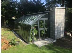 Lacquered greenhouse PRIMUS D 6 - outbuilding to house