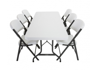 Skat table + 6 chairs Syrma