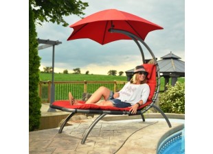 Lounger with parasol Morgan