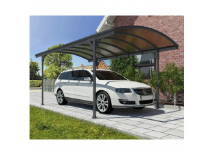 Palram Vitoria 5000 aluminum shelter with arched roof