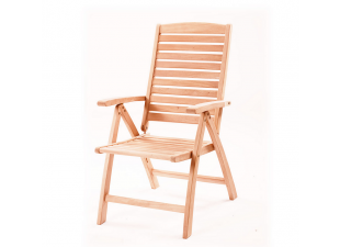 Wooden garden chair Bahamian mahogany